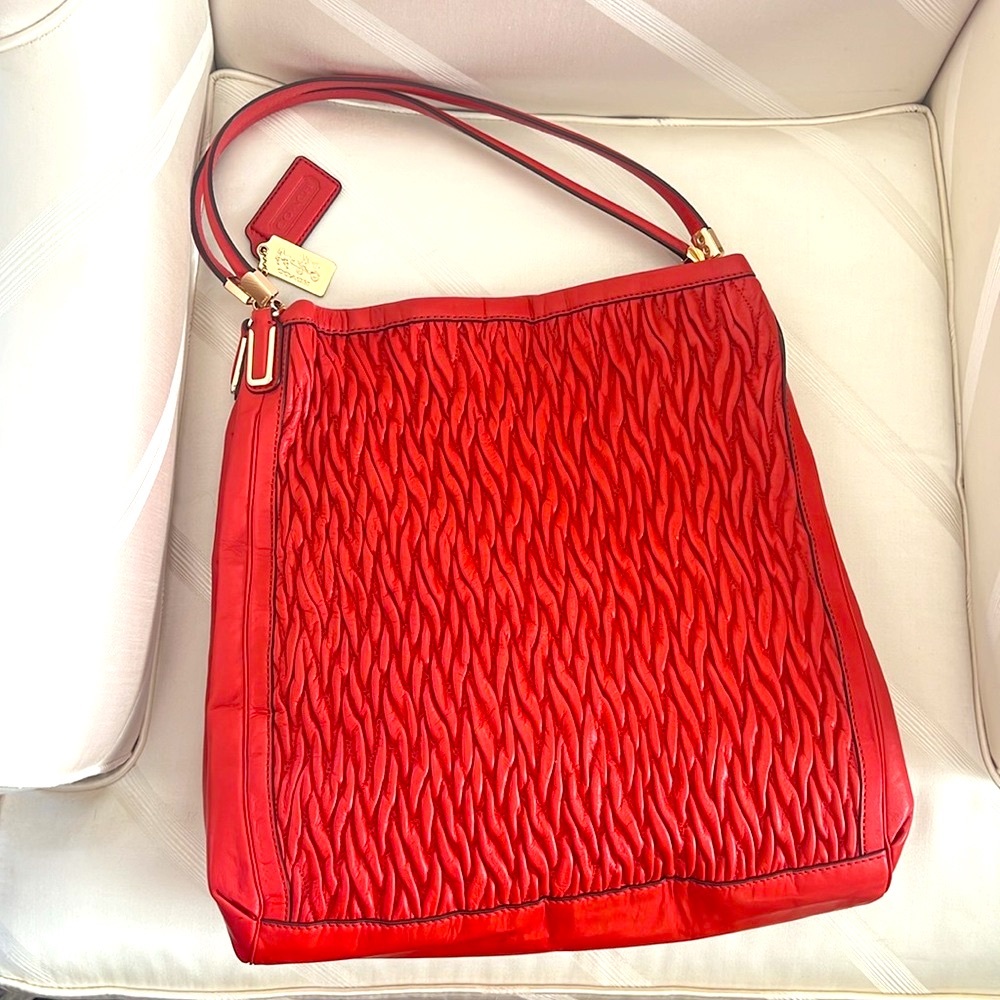 COACH Leather Shoulder Bag